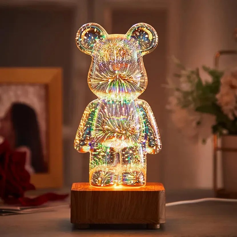 3D лампа. USB Led нічник. Подарунок. Ведмедик. Тедді