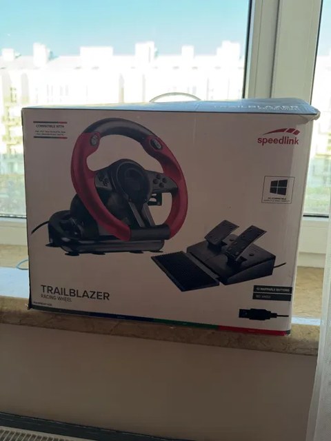 Ігрове кермо Speedlink Trailblazer Racing Wheel з педалями для PC / PS / Xbox / Switch