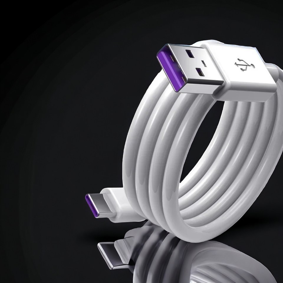 Type-C кабель, 5 А, швидке заряджання, 1.5 метра