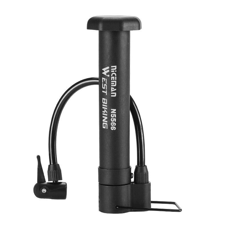 Велосипедний насос WEST BIKEKING 80 PSI для MTB | Підлоговий насос з клапаном Schrader | Компактний механічний насос