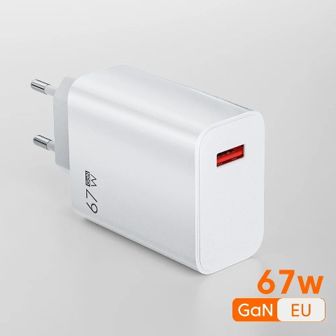 Зарядний пристрій USB потужністю 67 Вт/ Швидка зарядка QC 3.0. Адаптер Type C. Швидкий зарядний пристрій 6A